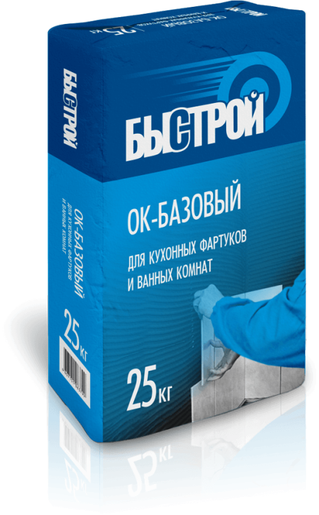 Клей для плитки Быстрой Ок-Базовый, 25кг